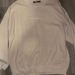 Missguided Cream Crewneck